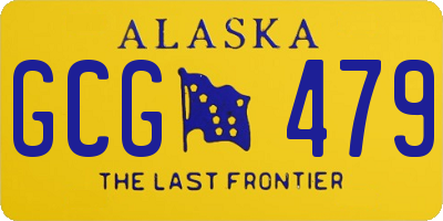 AK license plate GCG479