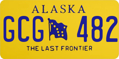 AK license plate GCG482