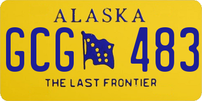 AK license plate GCG483