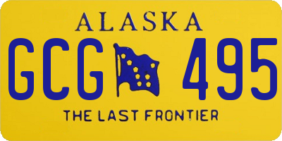 AK license plate GCG495