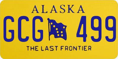 AK license plate GCG499