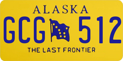 AK license plate GCG512