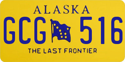 AK license plate GCG516