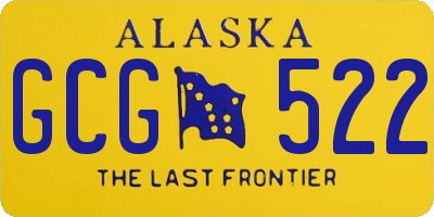 AK license plate GCG522