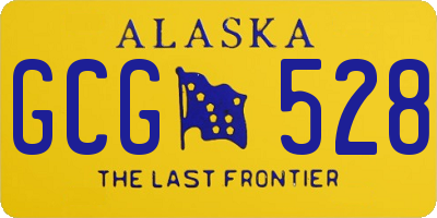 AK license plate GCG528