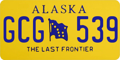 AK license plate GCG539