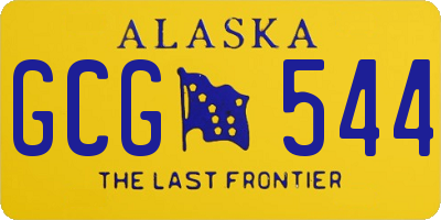 AK license plate GCG544