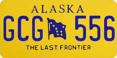 AK license plate GCG556