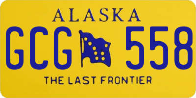 AK license plate GCG558