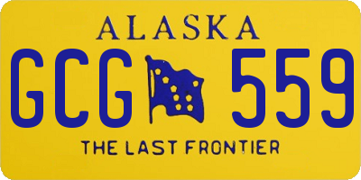 AK license plate GCG559
