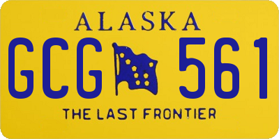 AK license plate GCG561