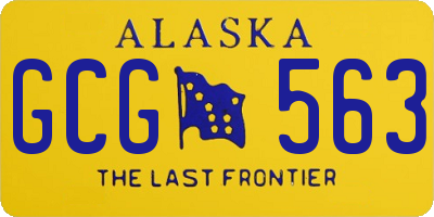 AK license plate GCG563