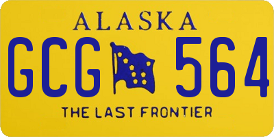 AK license plate GCG564