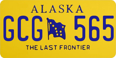 AK license plate GCG565