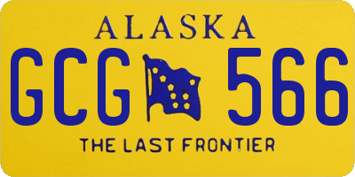 AK license plate GCG566