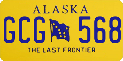 AK license plate GCG568