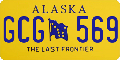 AK license plate GCG569