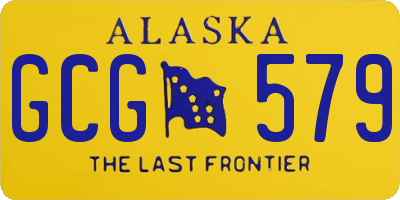 AK license plate GCG579