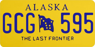 AK license plate GCG595