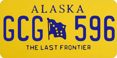 AK license plate GCG596