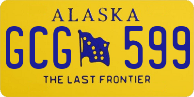 AK license plate GCG599