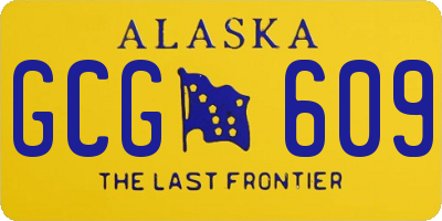 AK license plate GCG609