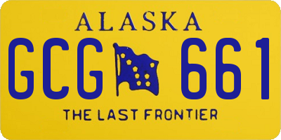AK license plate GCG661