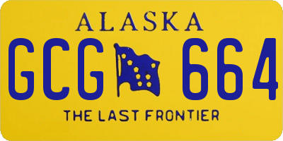 AK license plate GCG664