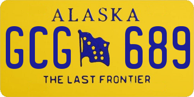 AK license plate GCG689