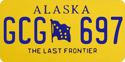AK license plate GCG697