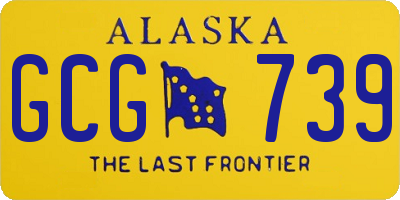 AK license plate GCG739