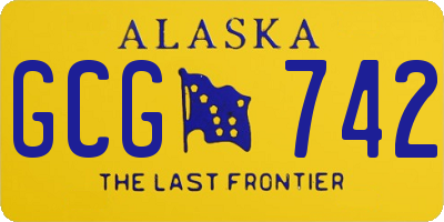 AK license plate GCG742