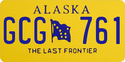 AK license plate GCG761