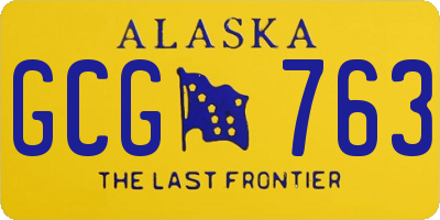 AK license plate GCG763
