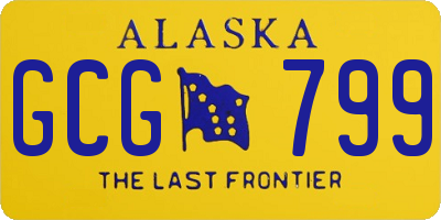 AK license plate GCG799