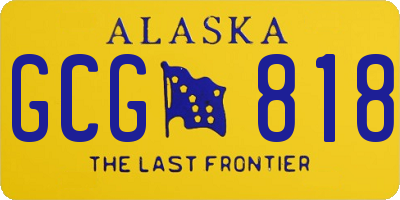 AK license plate GCG818