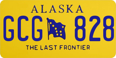 AK license plate GCG828
