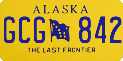 AK license plate GCG842