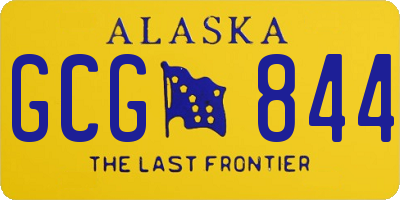 AK license plate GCG844