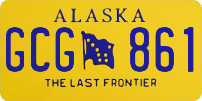 AK license plate GCG861