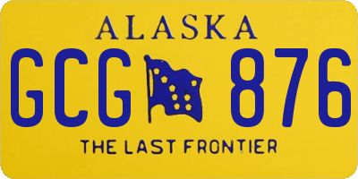 AK license plate GCG876