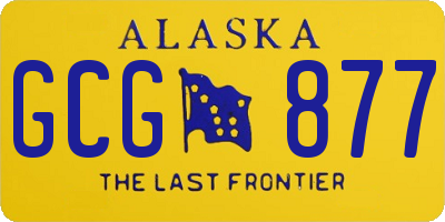 AK license plate GCG877