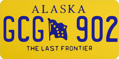 AK license plate GCG902