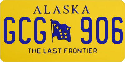 AK license plate GCG906