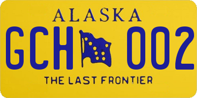 AK license plate GCH002