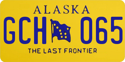 AK license plate GCH065