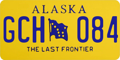 AK license plate GCH084