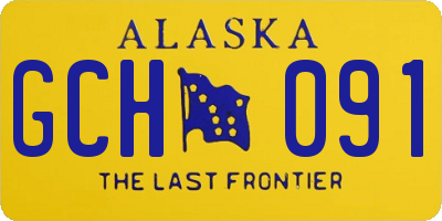 AK license plate GCH091