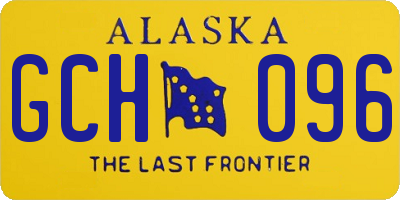 AK license plate GCH096
