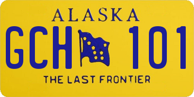 AK license plate GCH101